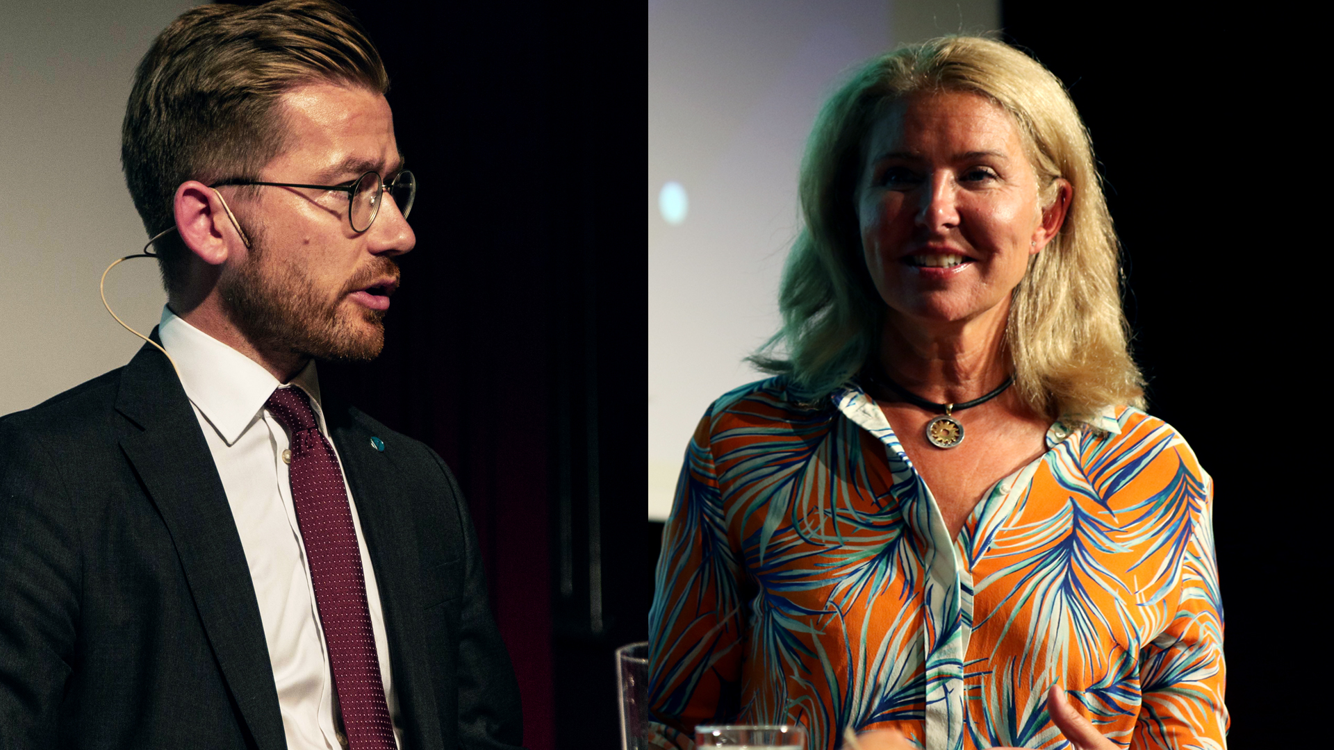 Bilde fra paneldebatten på Litteraturhuset